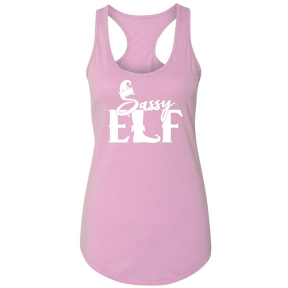 Sassy Elf Racerback Tank