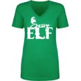 thumbnail image 1 of Sassy Elf Womens V-Neck T-Shirt, 1 of 2