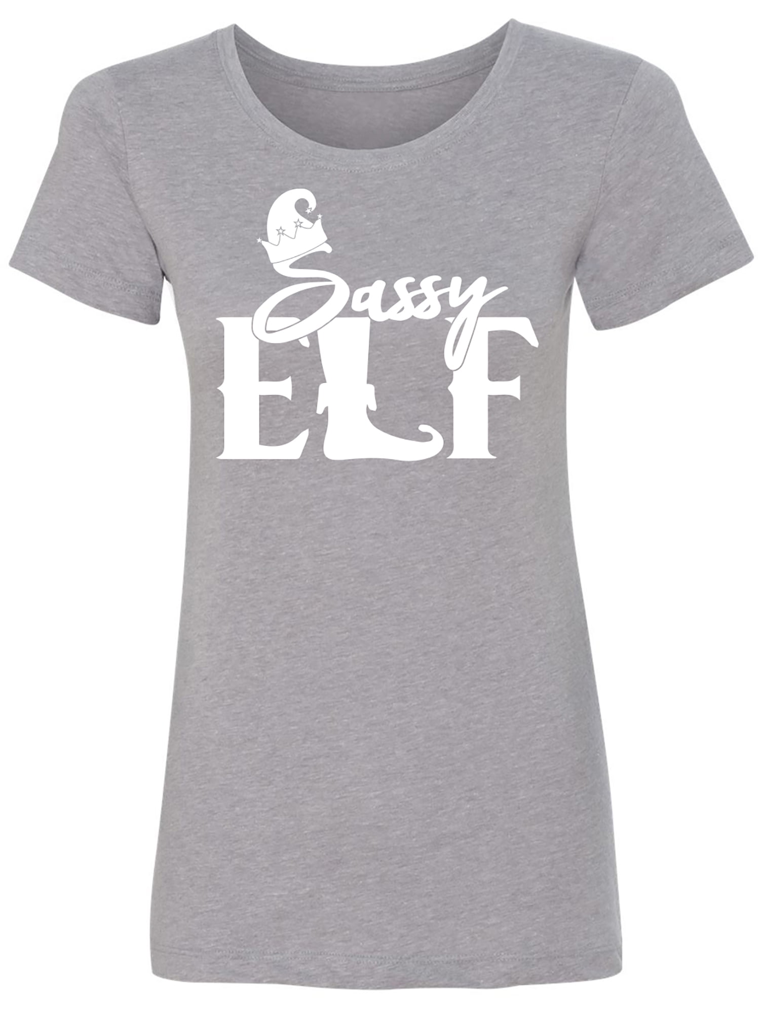 Sassy Elf Womens crewneck tee