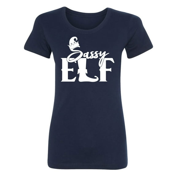 Sassy Elf Womens crewneck tee