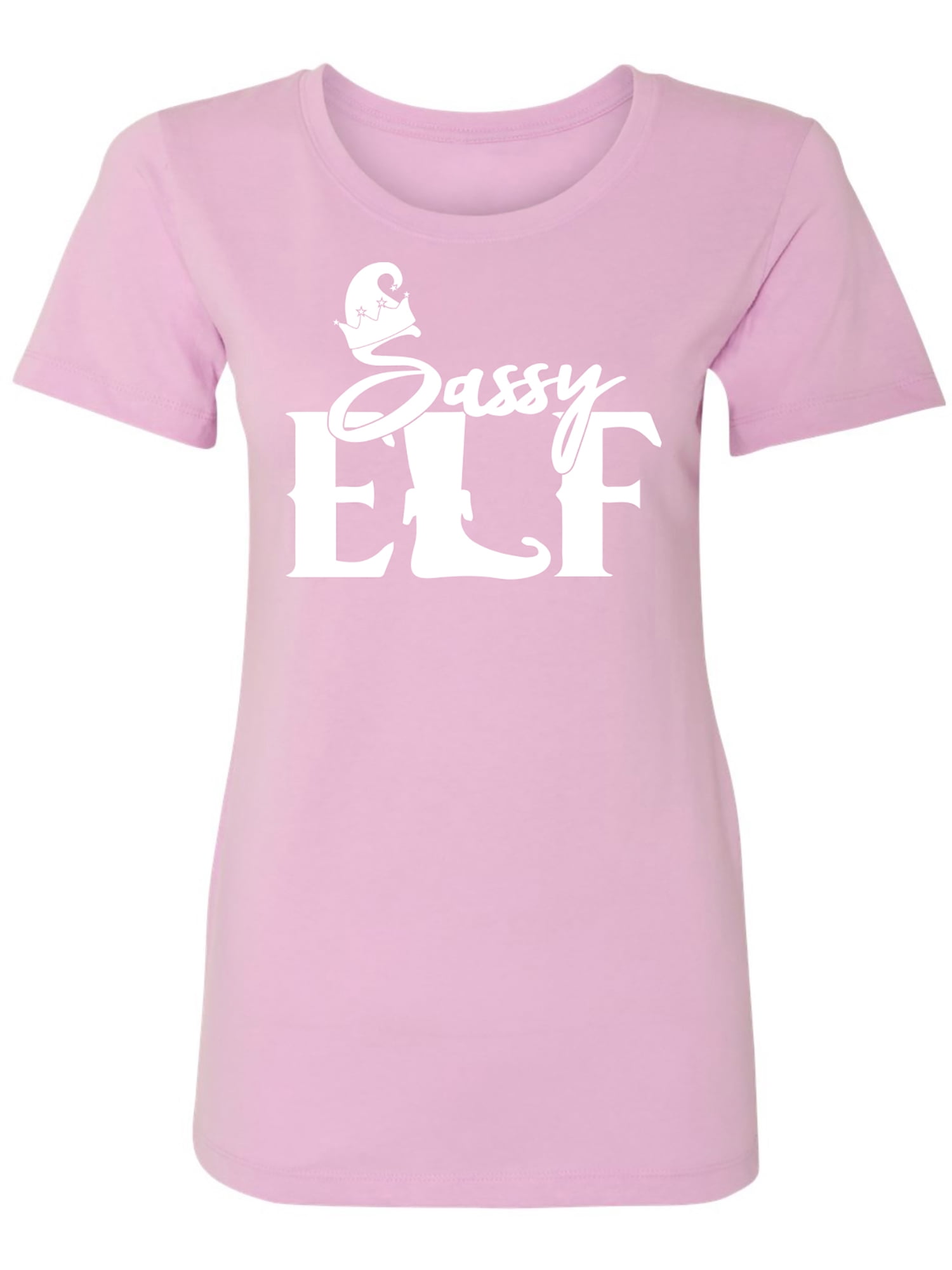 Sassy Elf Womens crewneck tee
