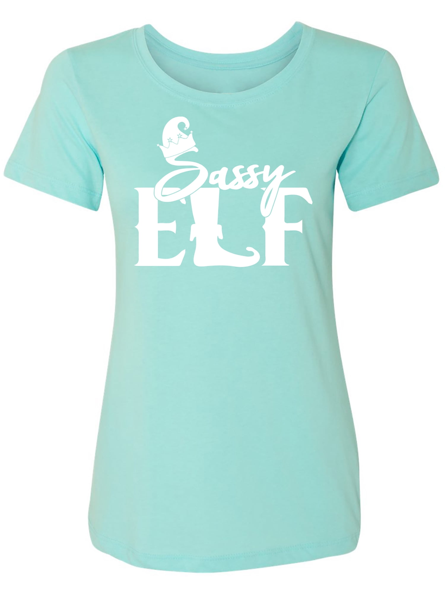 Sassy Elf Womens crewneck tee