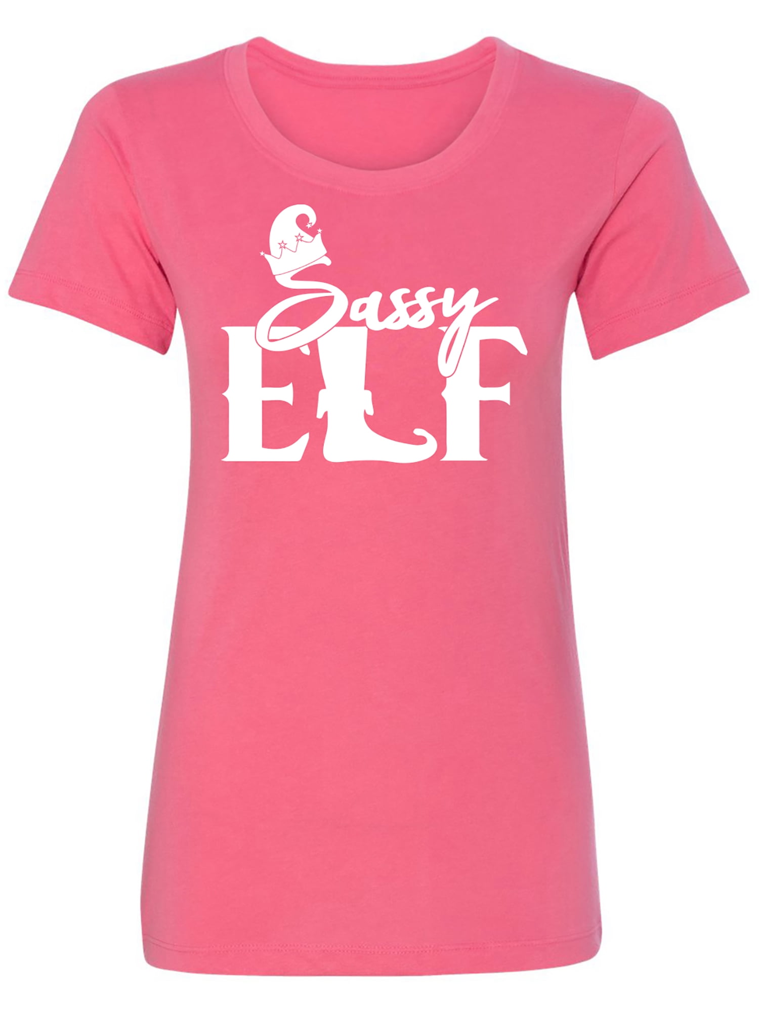 Sassy Elf Womens crewneck tee