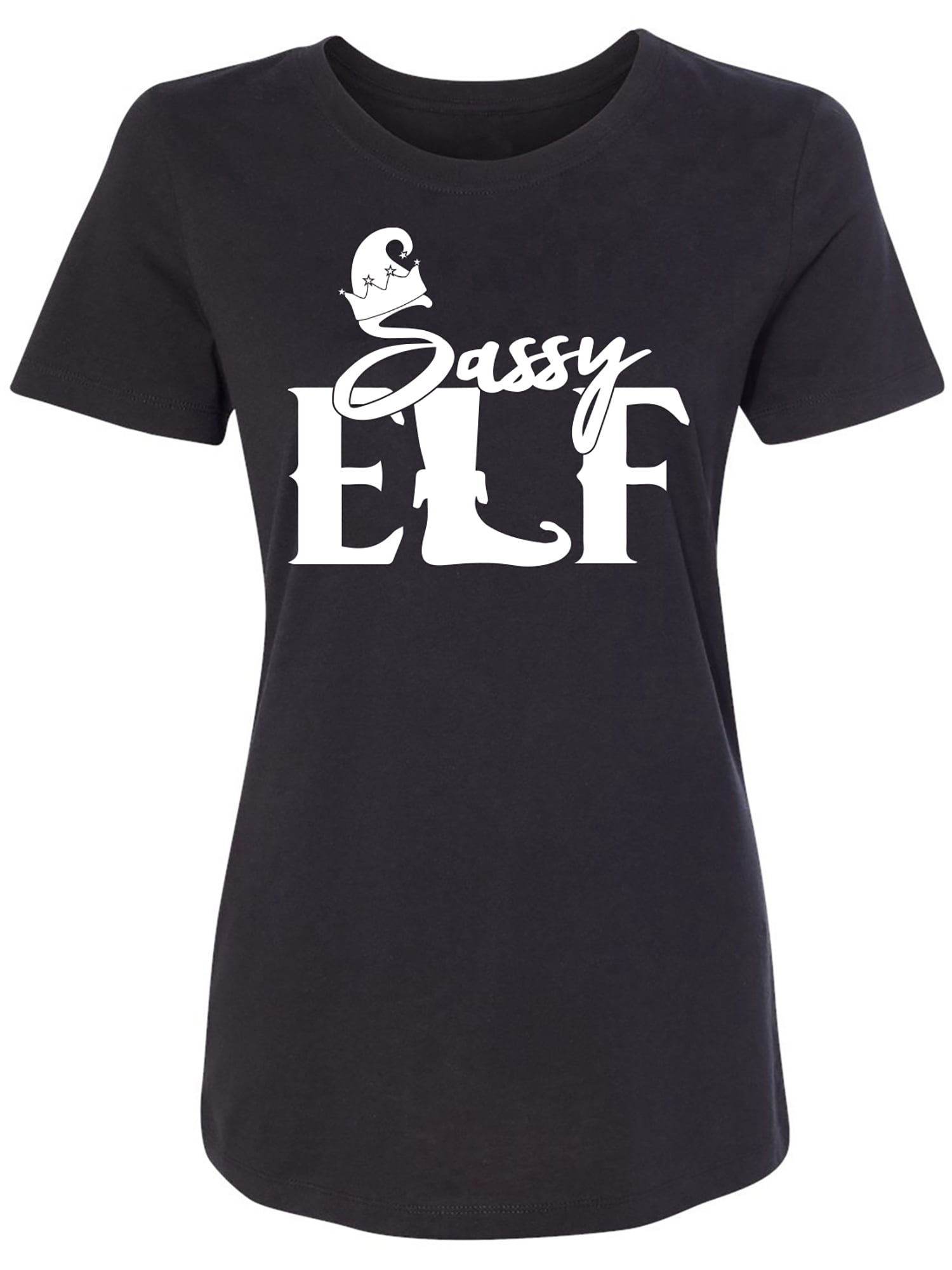 Sassy Elf Womens crewneck tee