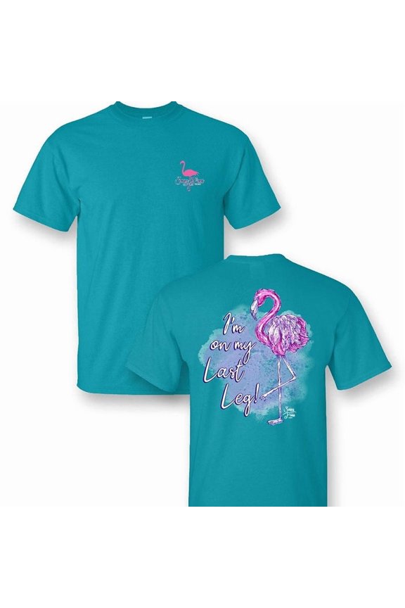 Sassy Frass I'm on my Last Leg Flamingo T-Shirt