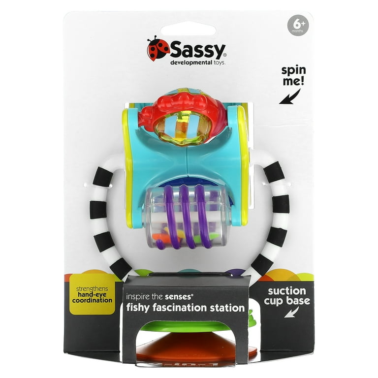 Sassy Inspire The Senses, Developmental Baby Rattle Toy, Fishy
