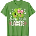 thumbnail image 1 of Sassy Little Lassie 2025 Funny Girls Lucky Charm Tee Lucky Clover Hoodie, St. Patrick’s Day Sweatshirt, Shamrock T-Shirt, 1 of 3