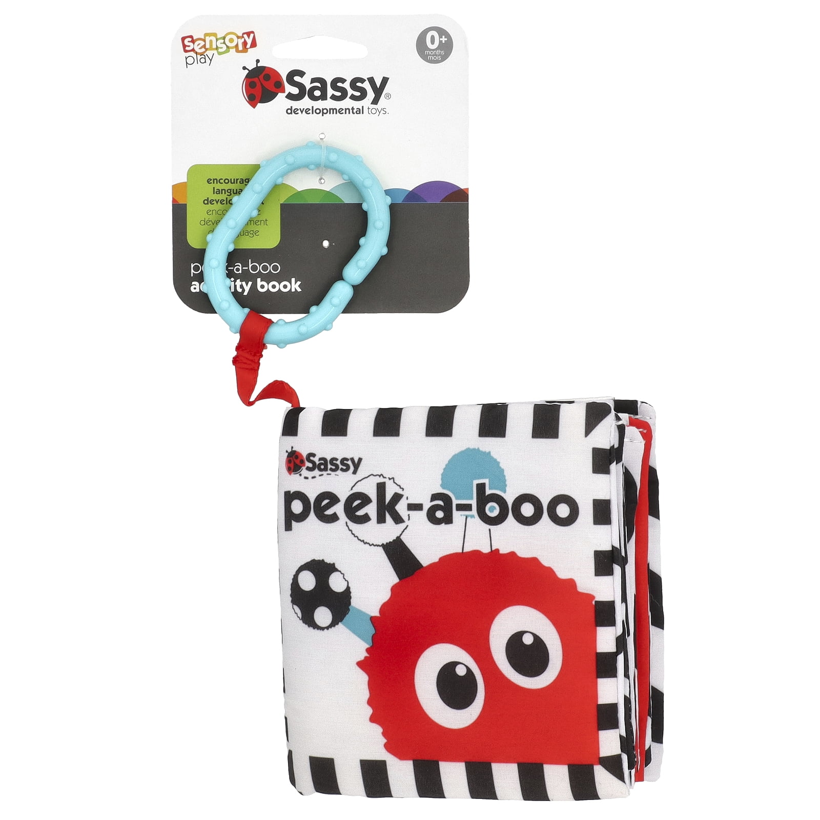 Sassy Peek-a-Boo Activity Book with Attachable Link for on
