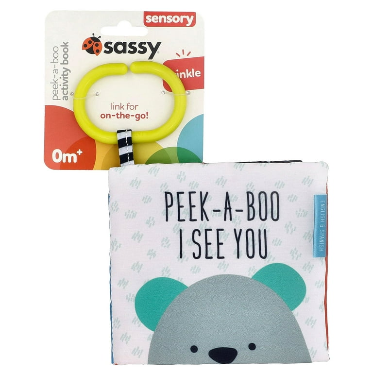 衛生日用品 PEEK-A-BOO 580 Sassy Peek-a-Boo Activity Book with Attachable Link for on-The-Go
