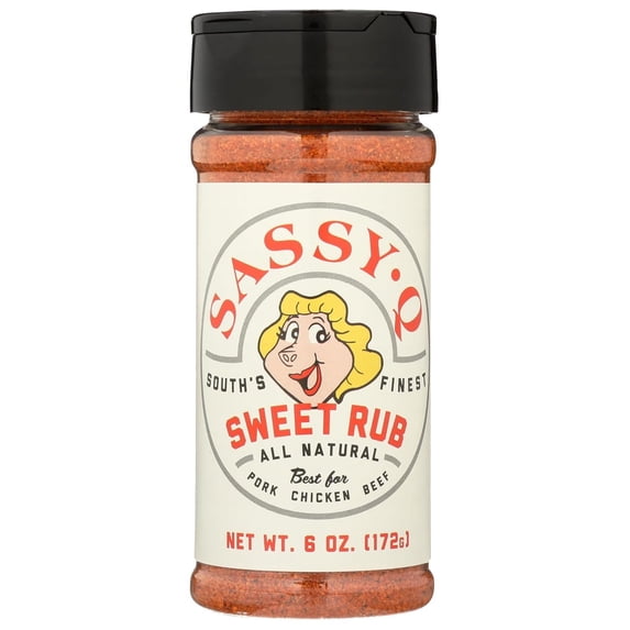 Sassy Q Sweet Rub 6 oz (Pack of 12)