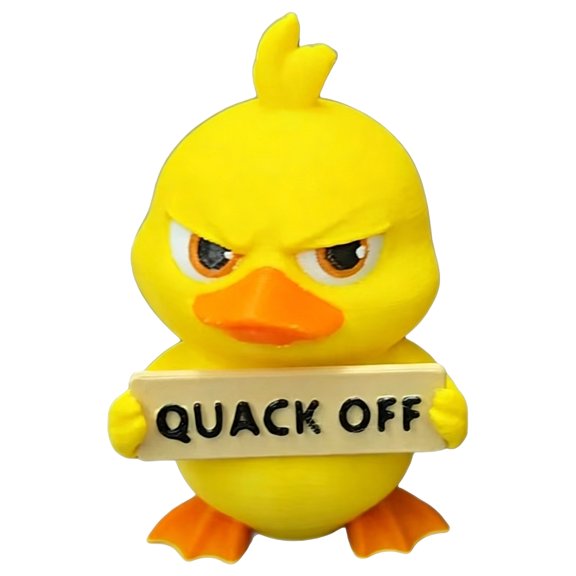 Sassy Resin Duck Ornament, Cute Funny Attitude Cartoon Animal Sculpture Desktop Shelf Farmhouse Decor (Style B Duck)