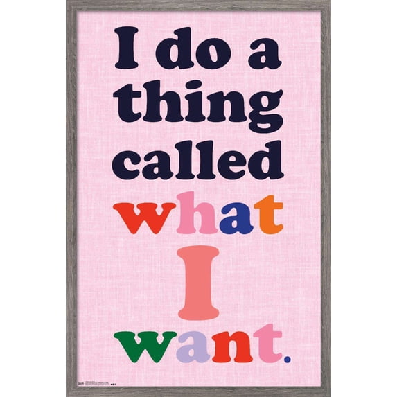 Sassy Saying Wall Poster, 14.725" x 22.375", Framed