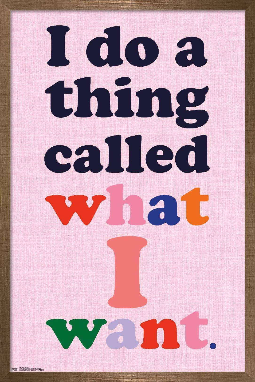 Sassy Saying Wall Poster, 22.375" x 34", Framed