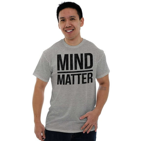 Mind Over Matter Motivational Workout Men's Graphic T Shirt Tees Brisco Brands X