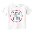 thumbnail image 1 of Sassy Since Birth Funny Sarcastic Youth T Shirt Tee Girls Infant Toddler Brisco Brands 24M, 1 of 5