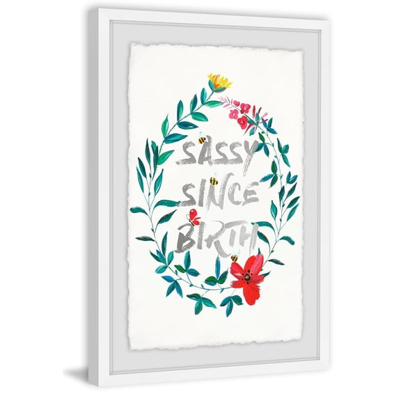 Sassy Since Birth II Framed Painting Print