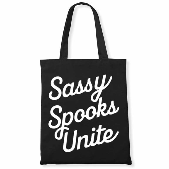 Sassy Spooks Unite Cute Mom Halloween Costume Family Matching Canvas Bag 1Pc