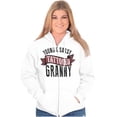 thumbnail image 1 of Sassy Tattooed Granny Funny Grandma Womens Plus Size Graphic Zipper Hoodie Brisco Brands 4X, 1 of 5