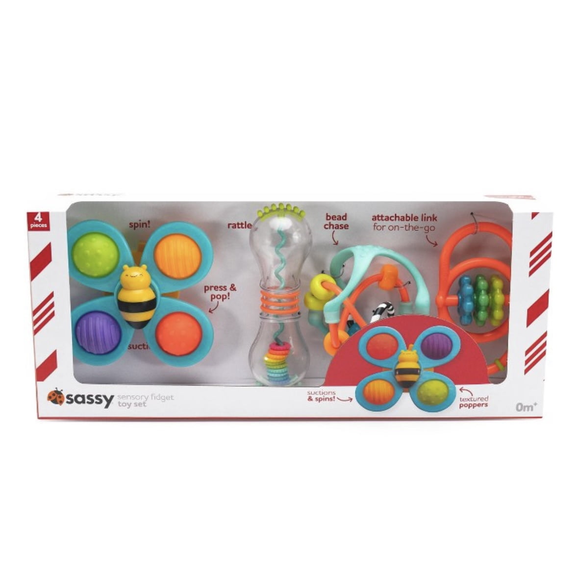 Sassy Toys Sensory Fidget Set - 4pc