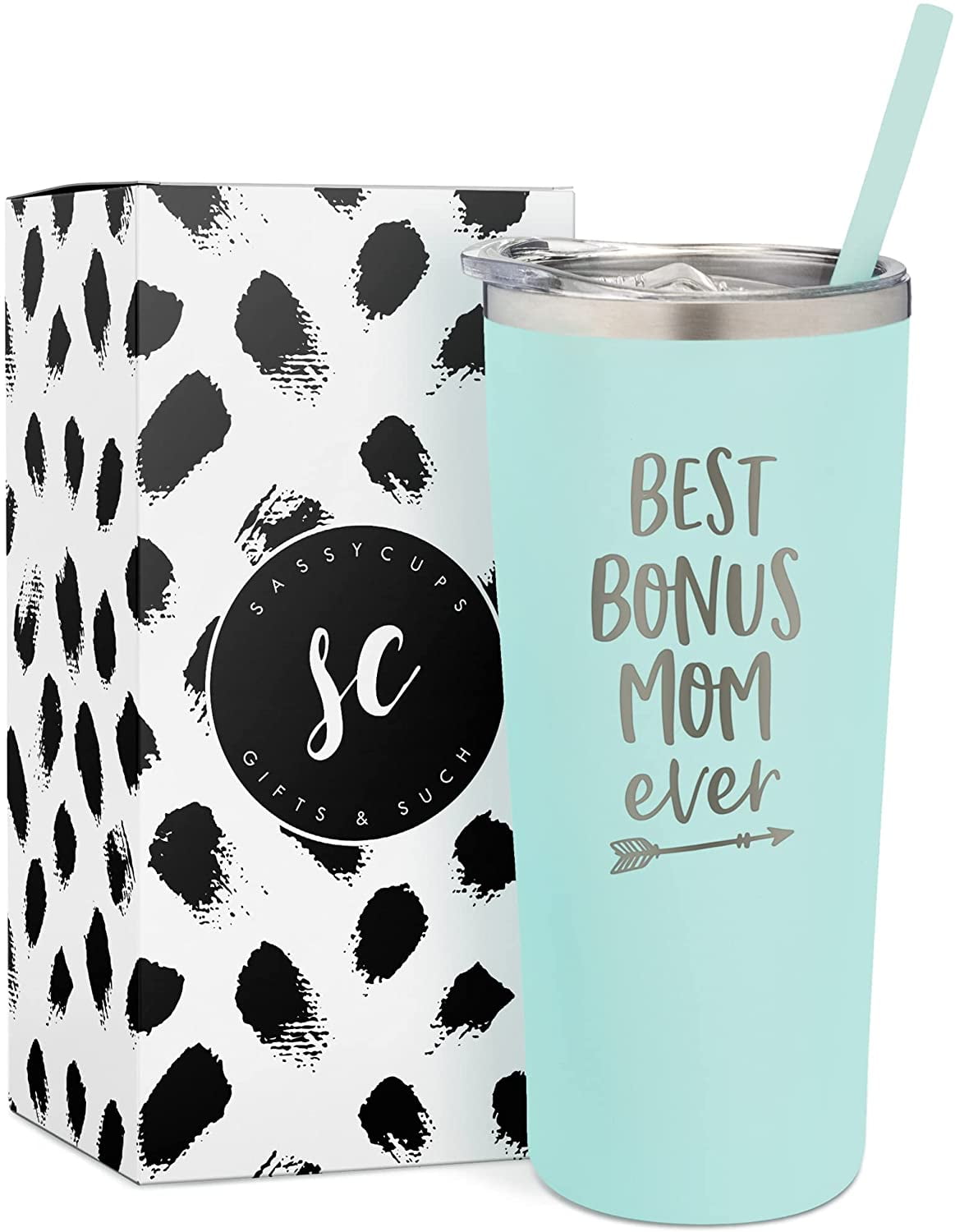 Best Bonus Mom Ever 14 oz Tumbler Gift Set — 365FURY