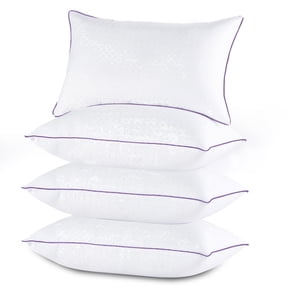 Sasttie Queen Pillows Set of 4, Hotel Down Alternative Sleeping Bed Pillows for Side Back Stomach Sleepers