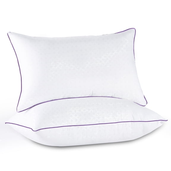 Sasttie Pillows Standard Size Set of 2, Hotel Down Alternative Sleeping Bed Pillows for Side Back Stomach Sleepers