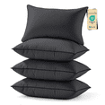 thumbnail image 1 of Sasttie Pillows Standard Size Set of 4, Hotel Down Alternative Sleeping Bed Pillows for Side Back Stomach Sleepers,Black, 1 of 9