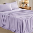 thumbnail image 1 of Sasttie Queen Size Sheets Set Brushed Microfiber, 4 Piece Sheet Set Upto 16 Inches Deep Pocket Bedding Sheets & Pillowcases - Lavender, 1 of 8
