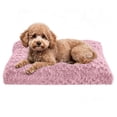 thumbnail image 1 of Sasttie Small Dog Bed, Soft Rose Velvet Washable Crate Pad for Small and Medium Dogs, Non-Slip Bottom, Suitable Kennel Cage and Cat Bed Mat, 23 x 18 in, Pink, 1 of 7