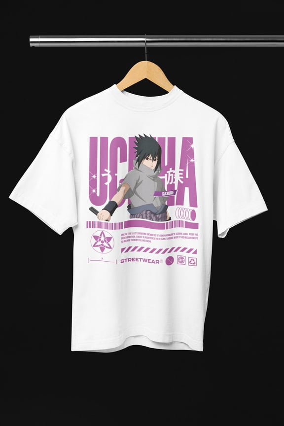 Sasuke Anime T-shirt - Unisex Garment-Dyed Shirt for Anime Fans, Cosplayers, Comic Con Att