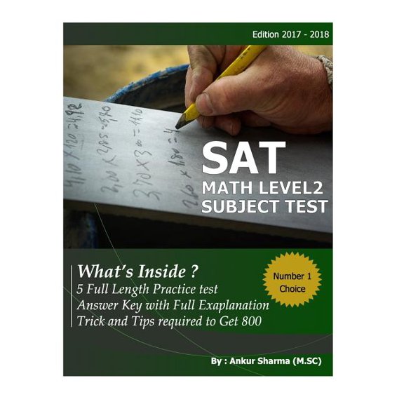 Sat Math Level 2 : Sat Mathematics Level 2 Subject Test 5 Complete Test