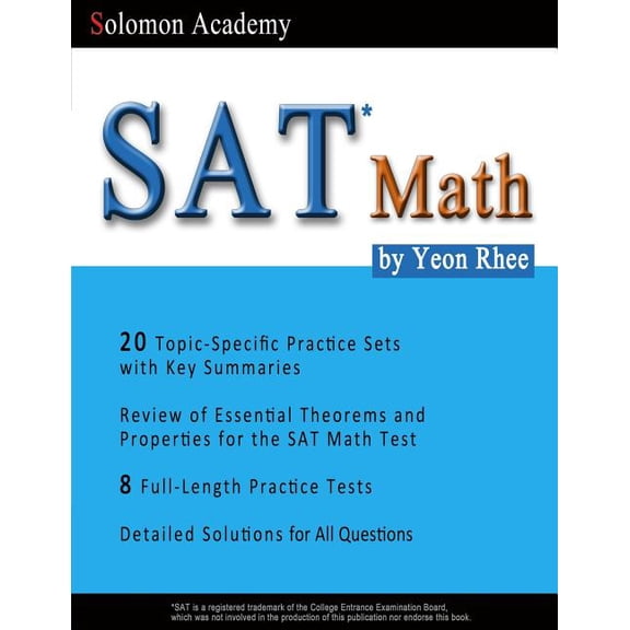 Sat Math : Solomon Academy's Sat Math Book