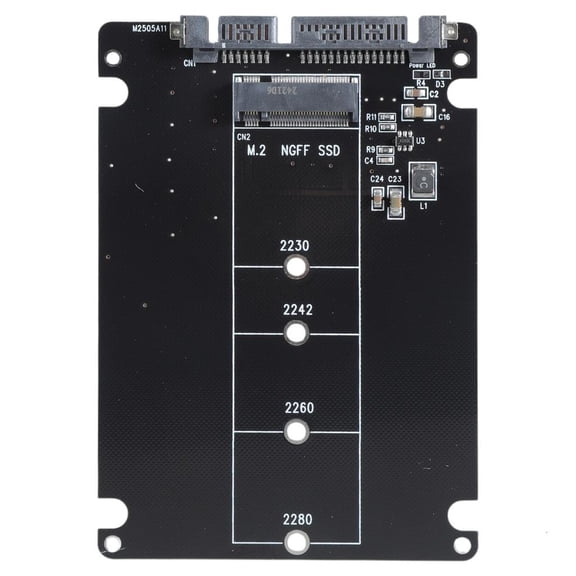 Sata 3 To M.2 NGFF SSD Adapter Card Solid Disk Drive Expansion Card M.2 Key B