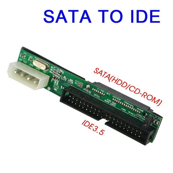 To IDE Adapter Converter 2.5 Female To 3.5 Inch IDE Male 40 Pin Port 1.5Gbs Support 133 100 HDD CD DVD,1 x 2.5 Female to 3.5inch IDE Male Adapter,Green
