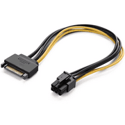 Sata Power Cable Sata15 Pin to 6 Pin PCI Express Graphics Video Card Power Cable Adapter