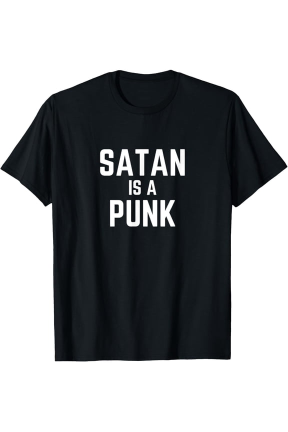 Satan Is A Punk Funny Christian T-Shirt