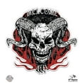 thumbnail image 1 of Satan Welcome - 3" Vinyl Sticker - For Car Laptop I-Pad Phone Helmet Hard Hat - Waterproof Decal, 1 of 1