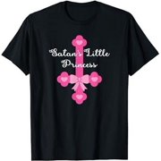 Satan's Princess Pink Inverted Kawaii Punk Pastel Goth Cross T-Shirt