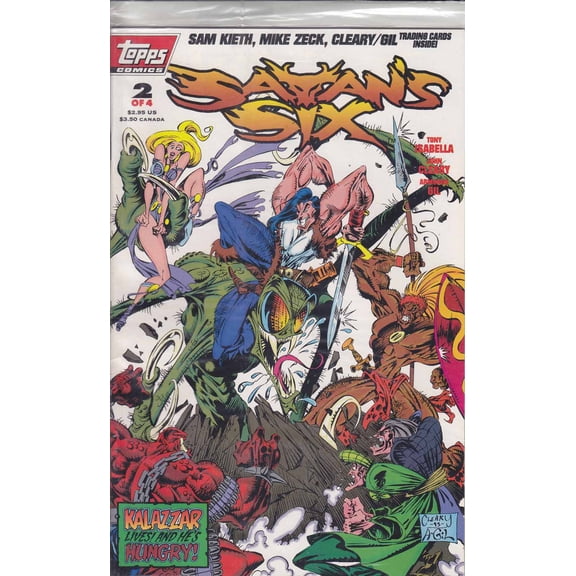 Satan's Six #2 (with card) VF ; Topps Comic Book