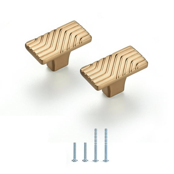 Satanga Black Knobs Handle Pulls for Cabinets Closet Vanity Cabinet Champagne Bronze Drawer Pull Easy Installation Pack of 4 and 10 Single Hole 5 inch Zinc Modern