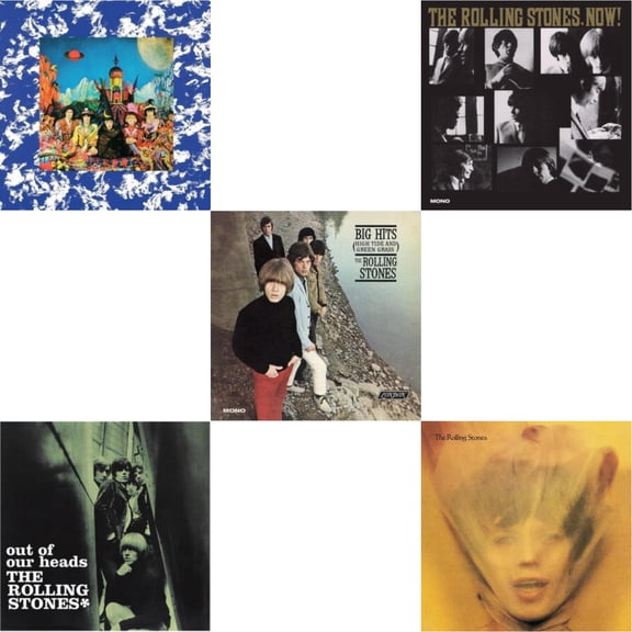 Their Satanic Majesties Request & Out Of Our Heads (Uk) & Big Hits (High Tide Green Grass LP Vinyl) & Rolling Stones, Now! & Goats Head Soup (2LP 2020 Deluxe Edition)
