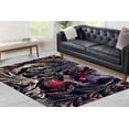 thumbnail image 1 of Satanic Rugs, Bathroom Rug, Entryway Rug, Small Rug, Kitchen Rugs, Modern Rug, Satanic Rug, Horror Rugs, Gift For The Home Rug, Man Cave Rug, 2.6'x5' - 80x150 cm, 1 of 6