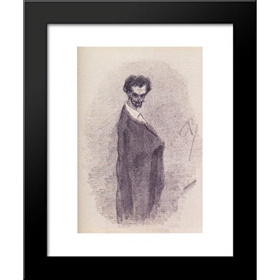 Satanic Self-Portrait 20x24 Framed Art Print by Felicien Rops