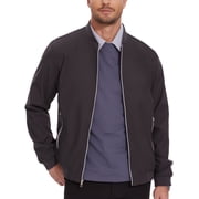 Satankud Mens Bomber Jacket Lightweight Casual Flight Windbreaker Zip Up Coat with Pocket Charcoal Grey 3XL