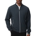thumbnail image 1 of Satankud Men's Bomber Jacket Lightweight Casual Flight Windbreaker Zip Up Coat with Pocket Grey Blue M, 1 of 8