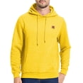 thumbnail image 1 of Satankud Men's Pullover Hoodies Plaid Jacquard Weave Long Sleeve Drawstring Hipster Casual Hooded Sweatshirts with Kanga Yellow M, 1 of 7