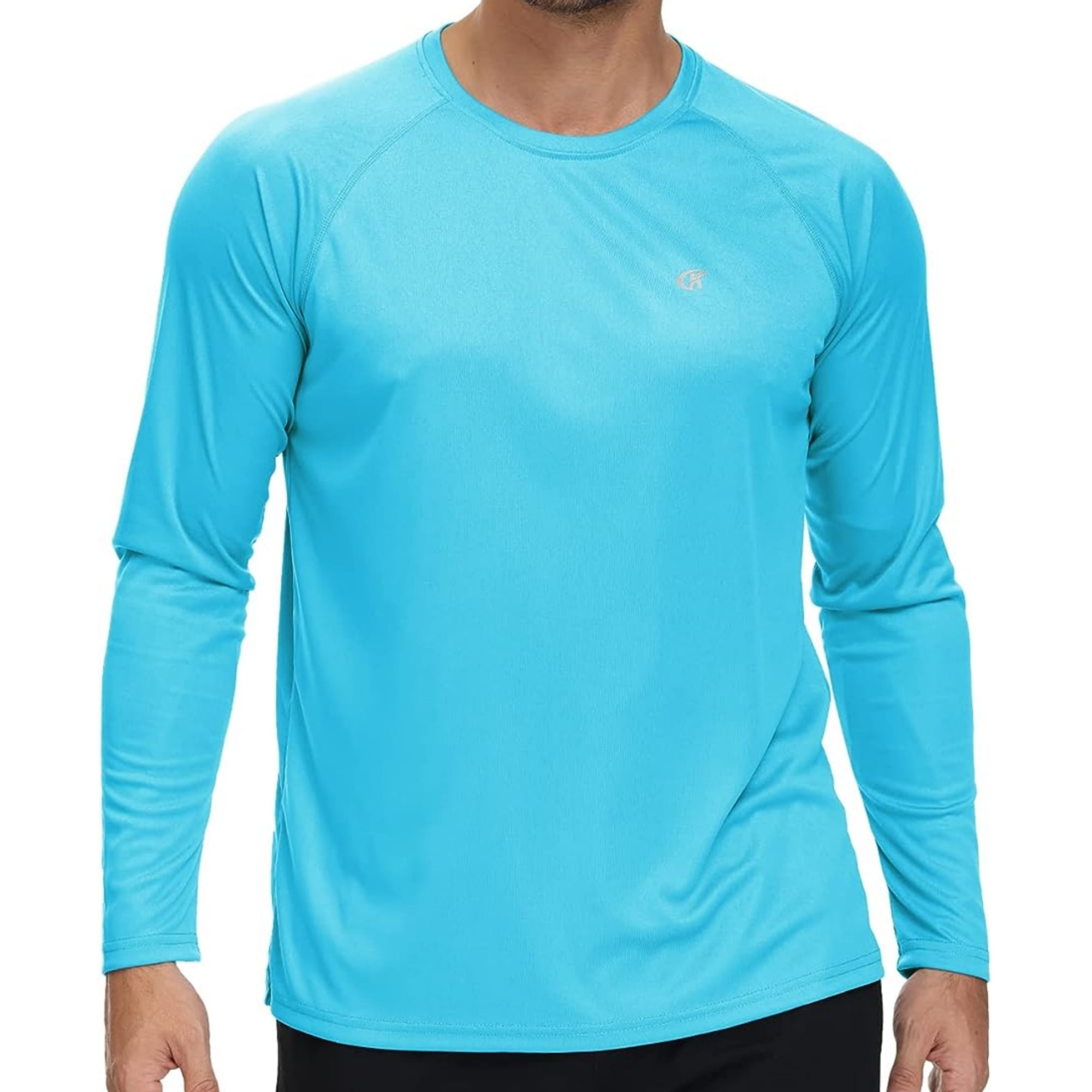 Satankud Men's Sun Protection Shirts UV SPF 50+ Long Sleeve Rash Guard