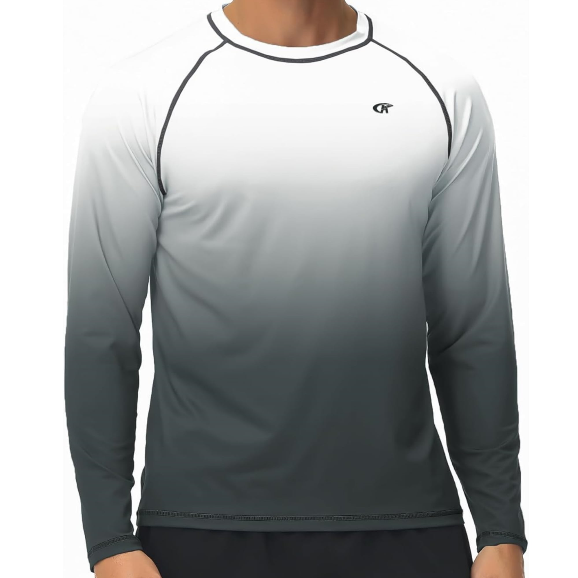 Satankud Men's Sun Protection Shirts UV SPF 50+ Long Sleeve Rash Guard