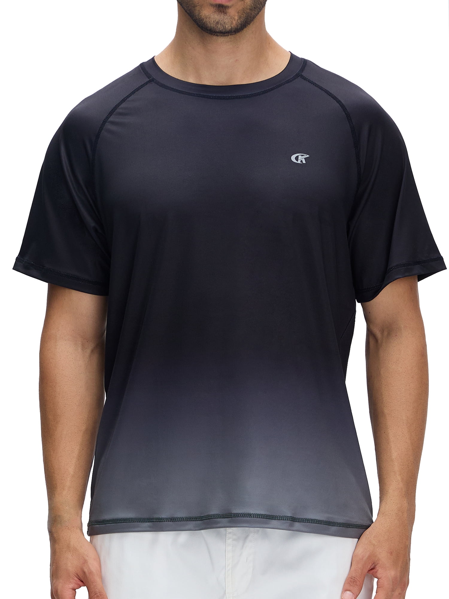 Satankud Men's Swim Shirts Rash Guard UPF 50+ UV Sun Protection T-Shirt ...