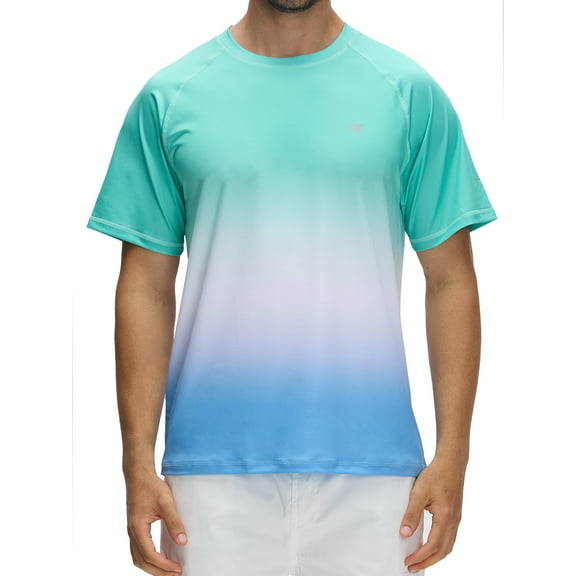 Satankud Men's Quick Dry T-Shirt Fishing Beach Shirt Swim Shirt Swimwear